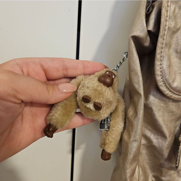 Kipling metallic backpack with laptop pocket - Picture 3 of 4